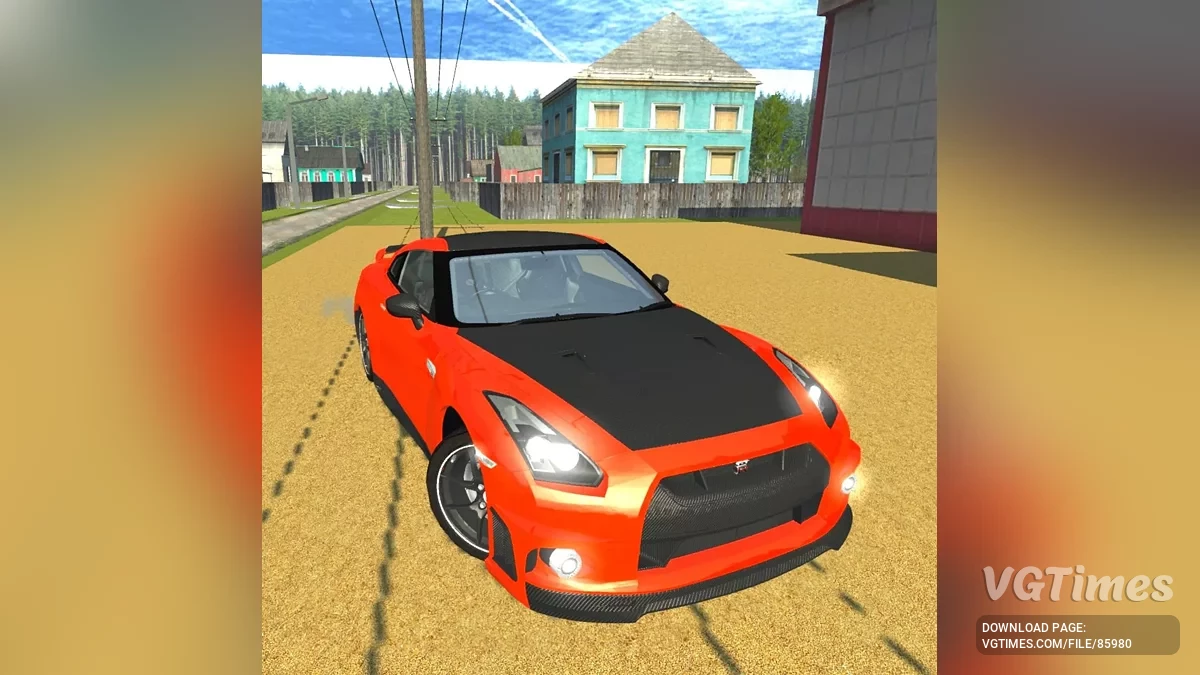 Simple Car Crash Physics Sim — Nissan GTR R-35 пак