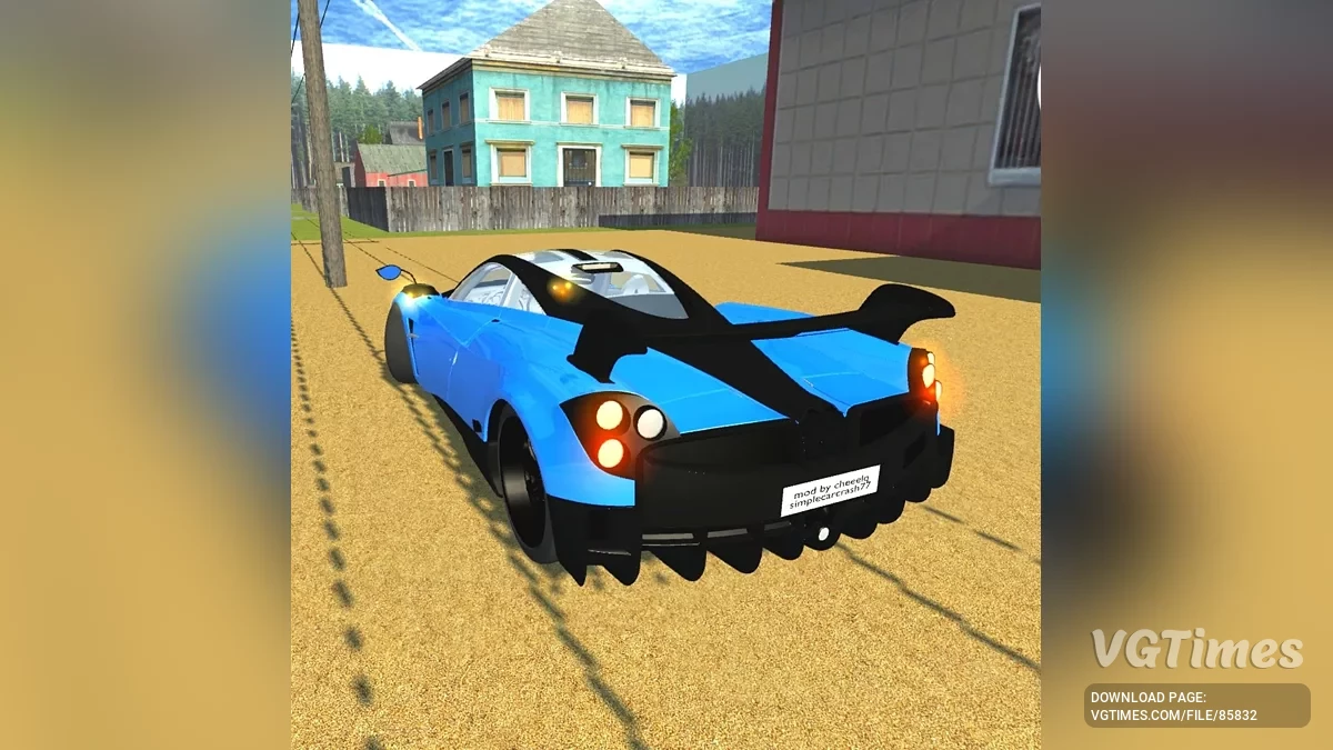 Simple Car Crash Physics Sim — Pagani Huayra