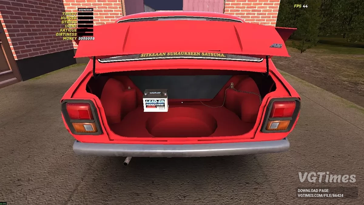 My Summer Car — Satsuma Stok yang Sepenuhnya Dirakit