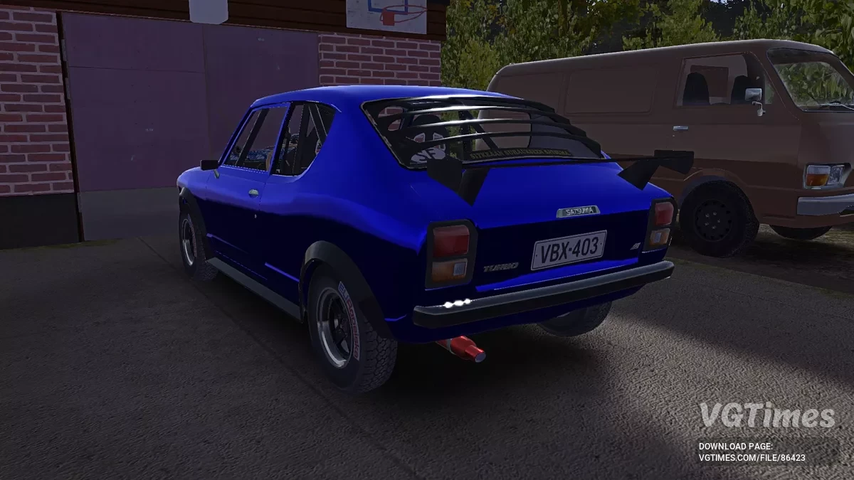 My Summer Car — Ралійна Сатсума в синьому металіку