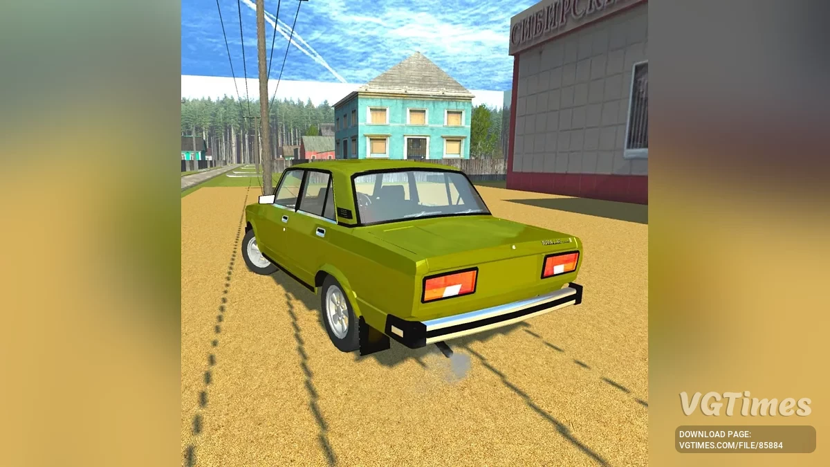 Simple Car Crash Physics Sim — Riva 2105 turbo