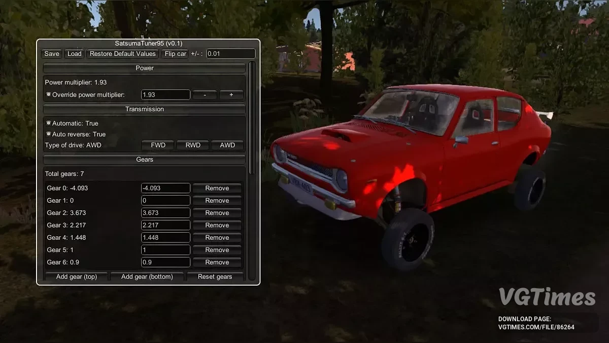 My Summer Car — SatsumaTuner95 — налаштування Сатсуми