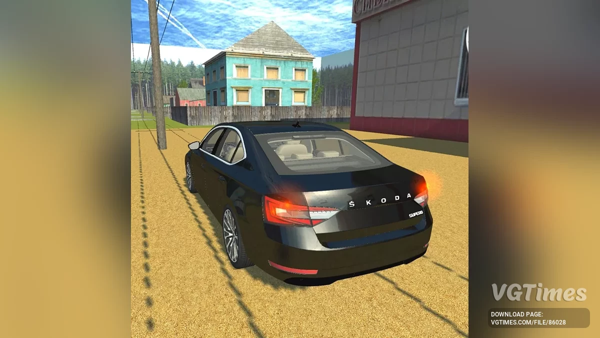 Simple Car Crash Physics Sim — Skoda Superb (2018)