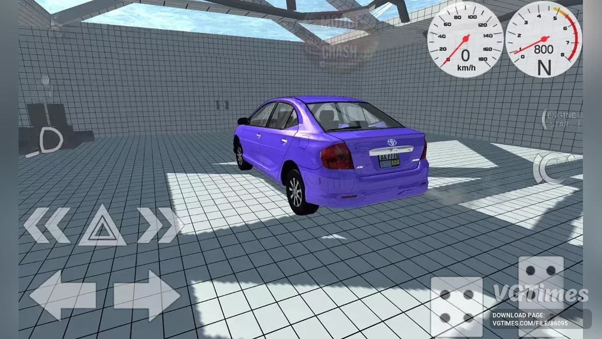 Simple Car Crash Physics Sim — Toyota Allion