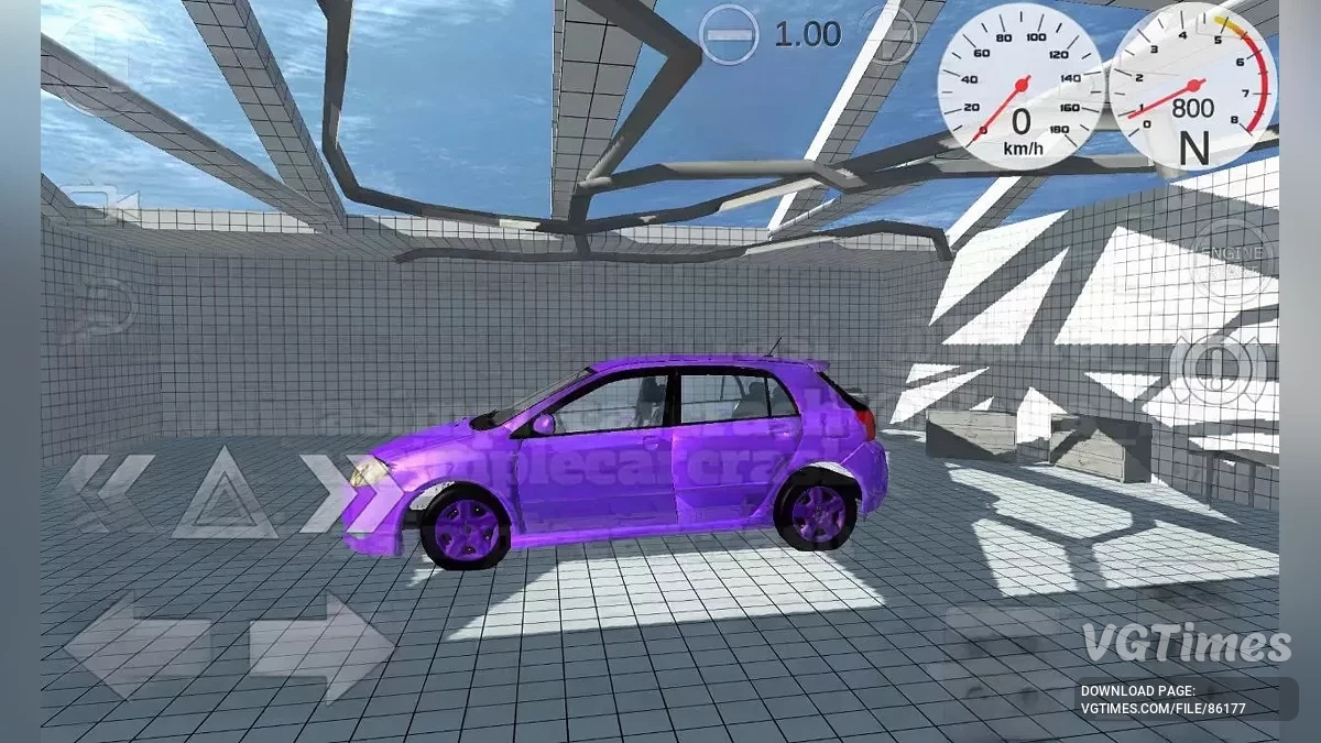 Simple Car Crash Physics Sim — Toyota Runx