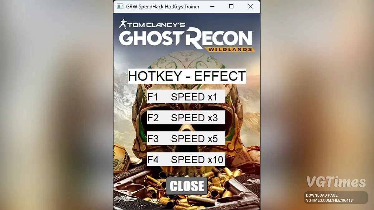 Tom Clancy&#039;s Ghost Recon: Wildlands — Трейнер (Speedhack) [1.0]