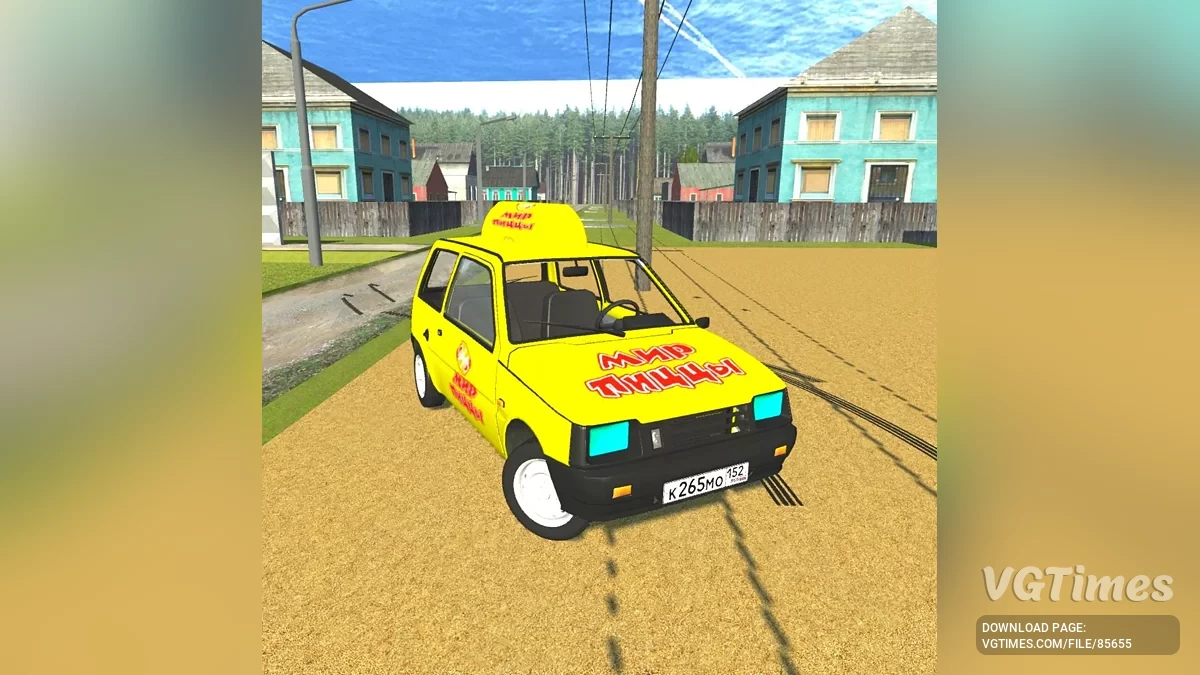 Simple Car Crash Physics Sim — ВАЗ 1111 ОКА "Світ піци"