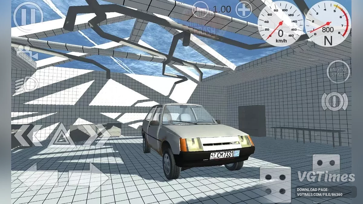 Simple Car Crash Physics Sim — ЗАЗ Таврія