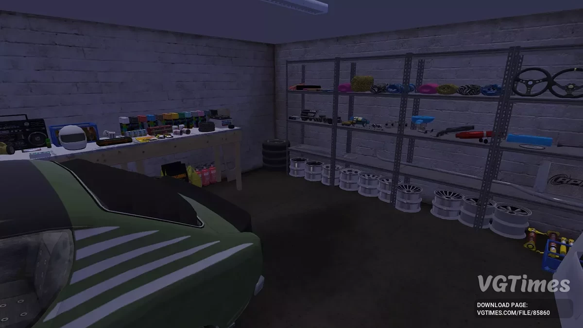 My Summer Car — Satsuma GT Hijau dan Garasi Penuh Modifikasi, 500.000 Mark