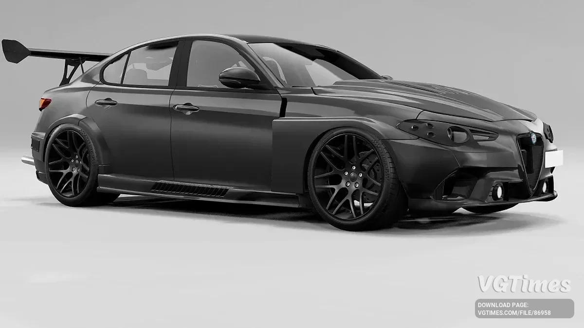 BeamNG.drive — Pacote de Carbono Revamp Alfa Romeo Giulia v2.90 (0.36.x)