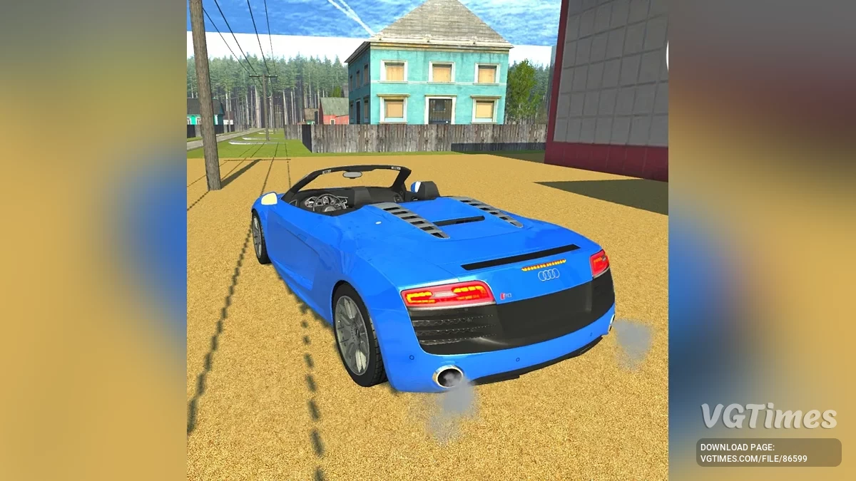 Simple Car Crash Physics Sim — AUDI R8 Spyder