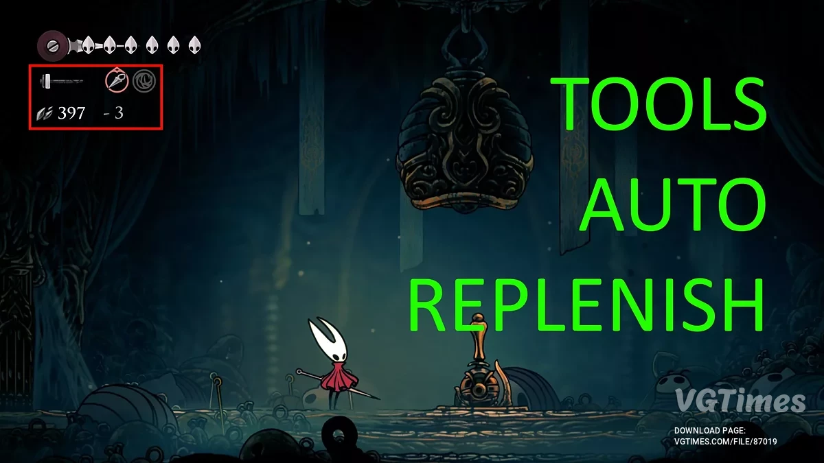 Hollow Knight: Silksong — Автоматичне поповнення інструментів