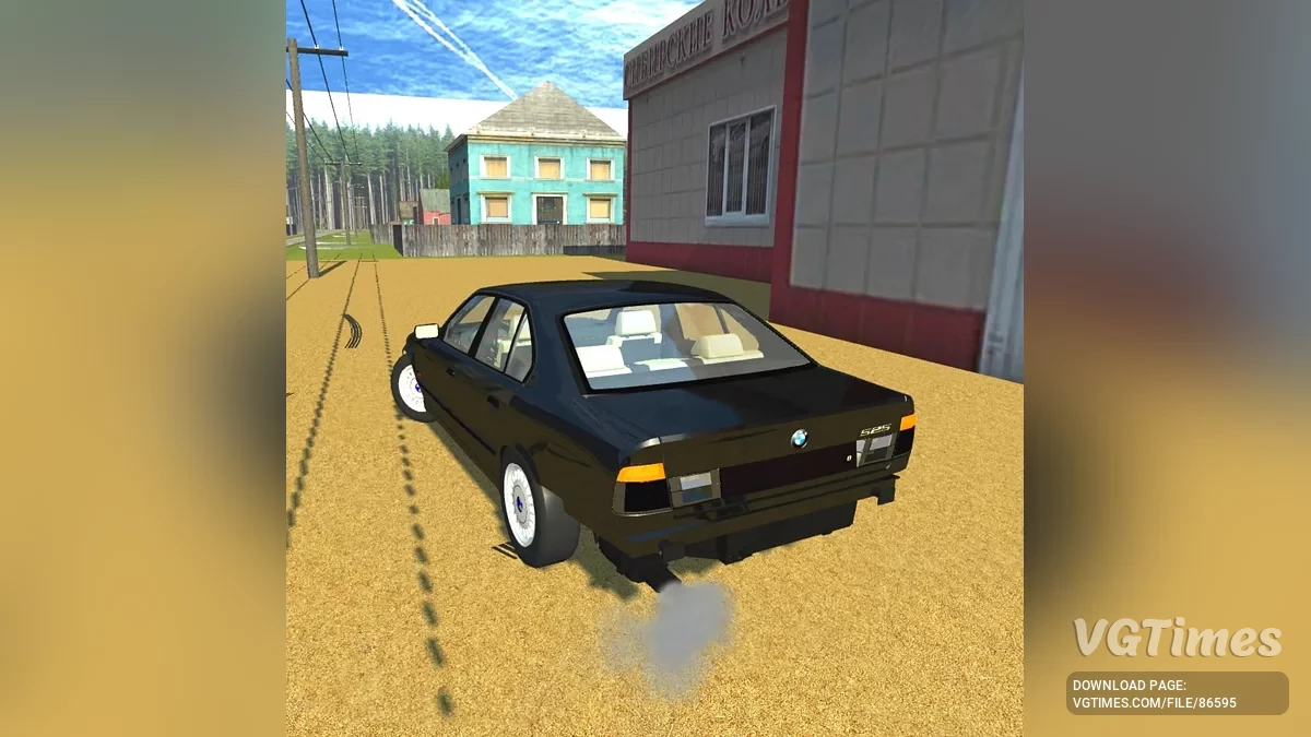 Simple Car Crash Physics Sim — BMW E34 z filmu "Żmury"