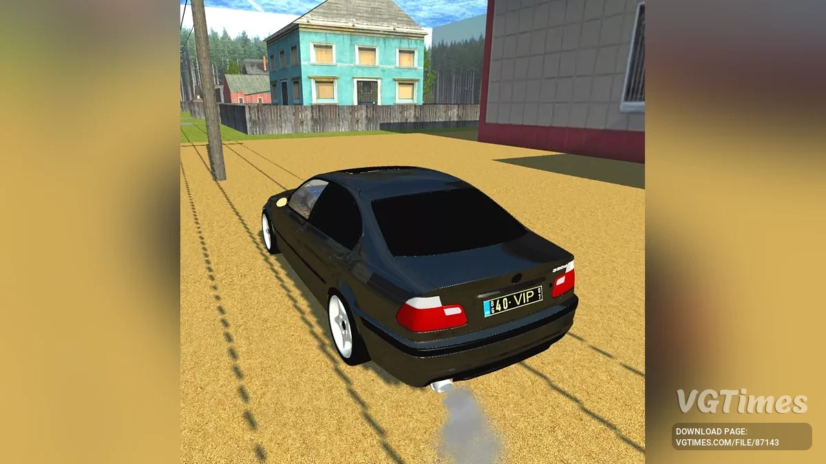 Simple Car Crash Physics Sim — BMW E46 sedan