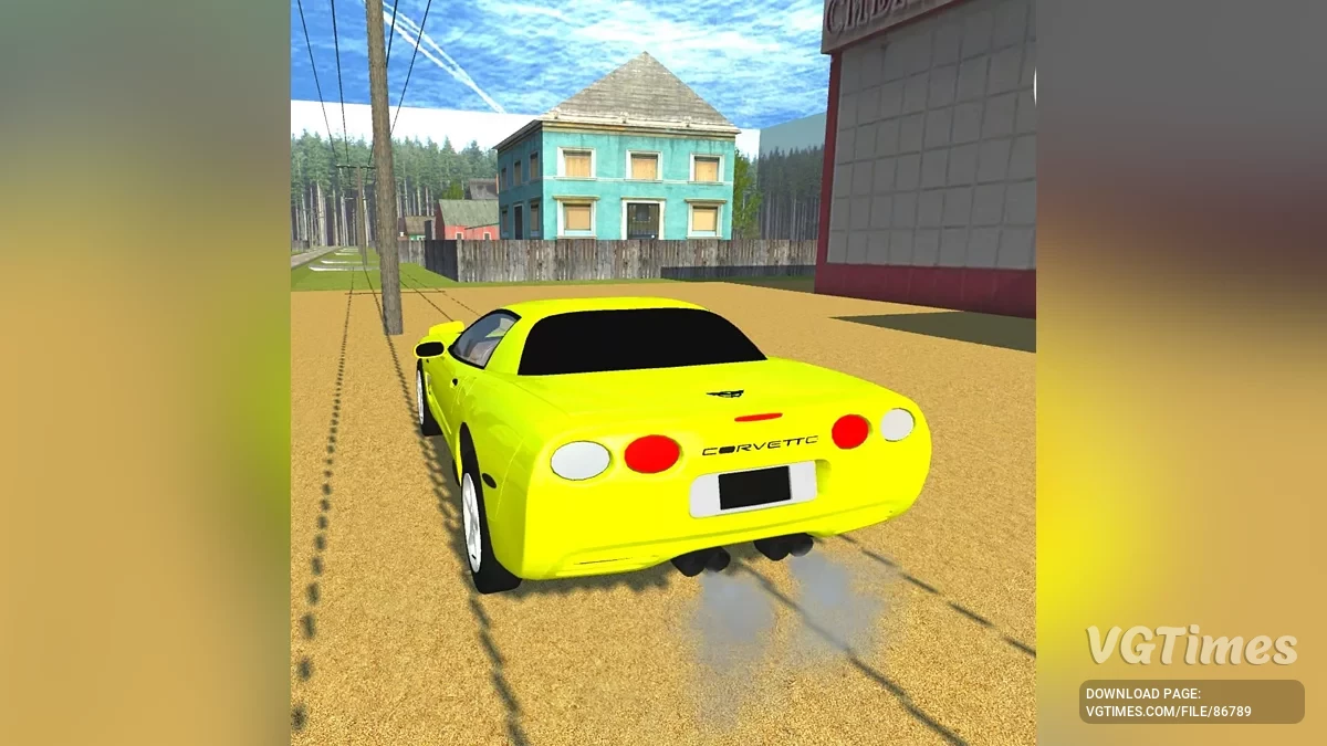 Simple Car Crash Physics Sim — Шевроле Корвет 5
