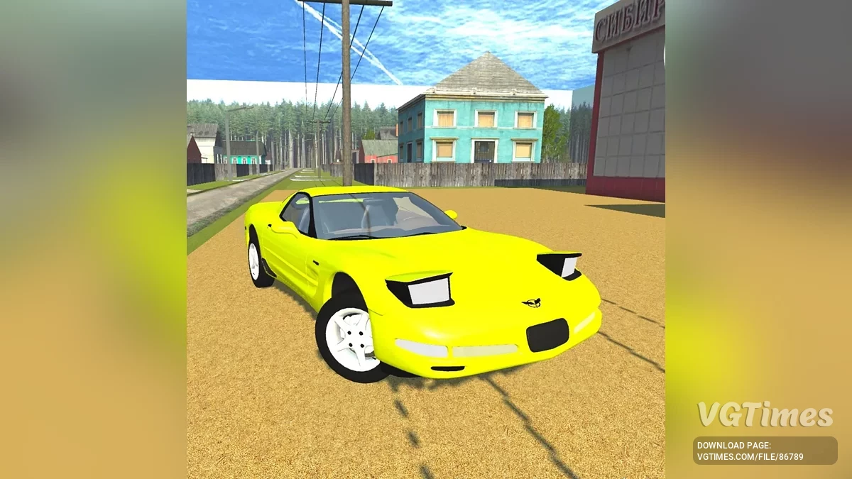 Simple Car Crash Physics Sim — Шевроле Корвет 5
