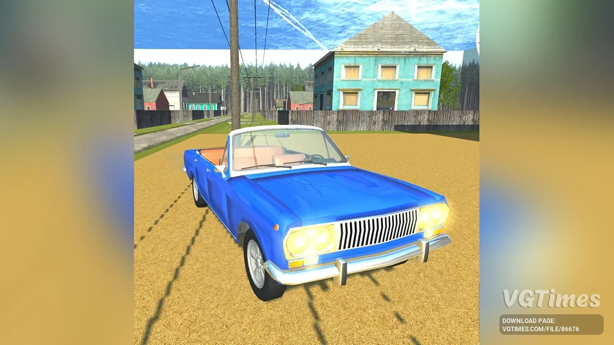 Simple Car Crash Physics Sim — ГАЗ 24 кабріолет