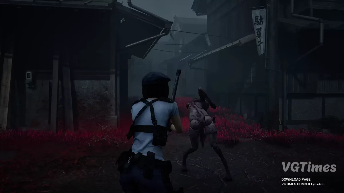 Silent Hill f — Hinako em uniforme S.T.A.R.S