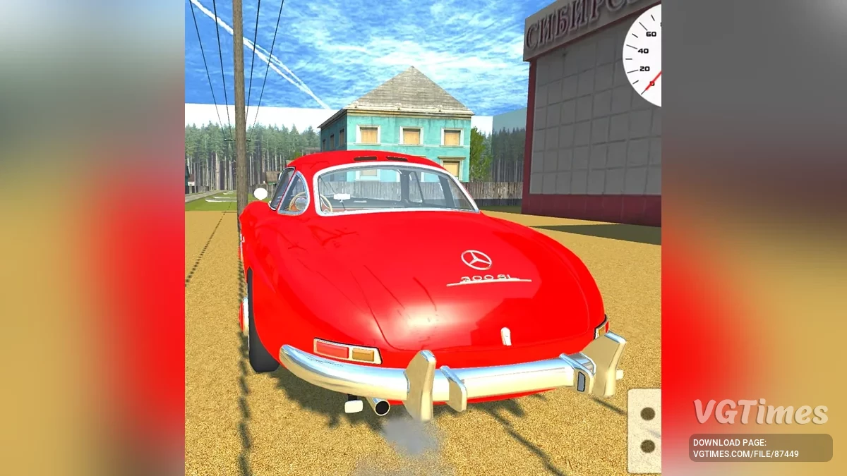 Simple Car Crash Physics Sim — Mercedes-Benz 300 SL
