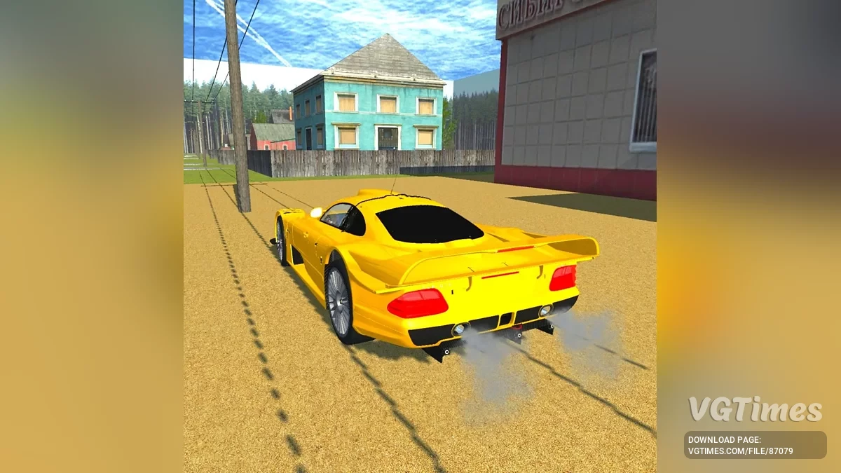 Simple Car Crash Physics Sim — Mercedes-Benz CLK LM