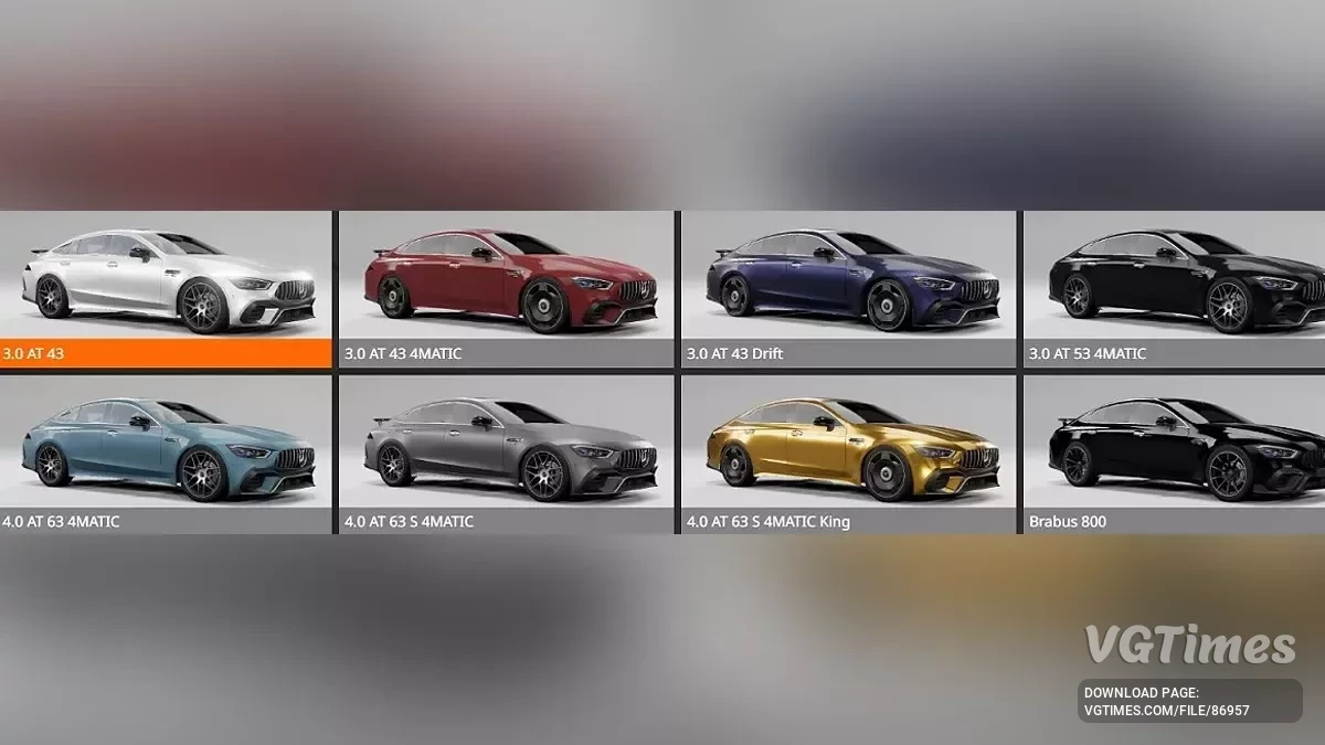 BeamNG.drive — Mercedes Benz GT86 v2.75 (0.36.x)