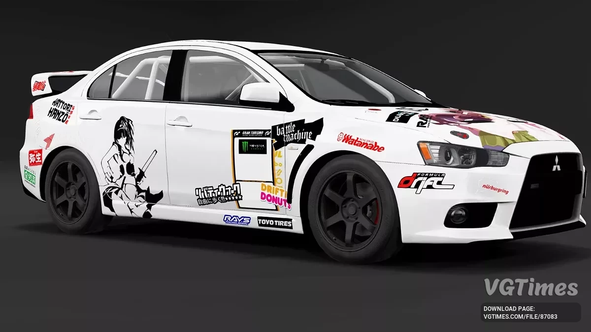 BeamNG.drive — Mitsubishi Lancer Evolution VIII i X v2.90 (0.36.x)