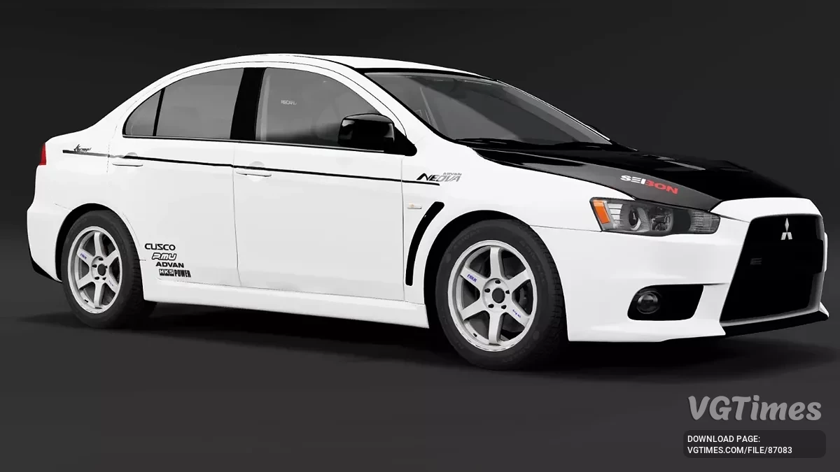 BeamNG.drive — Mitsubishi Lancer Evolution VIII i X v2.90 (0.36.x)
