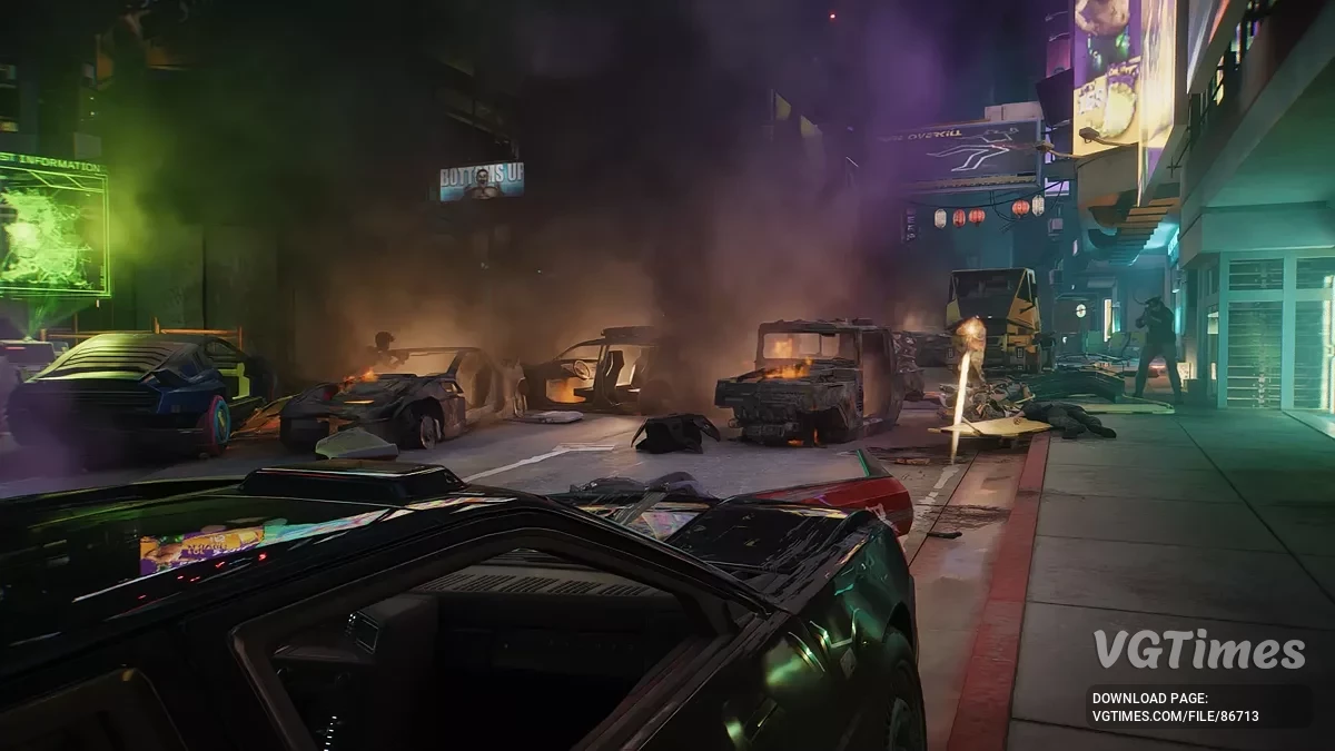 Cyberpunk 2077: Ultimate Edition — Fumaça reformulada de carros explodidos