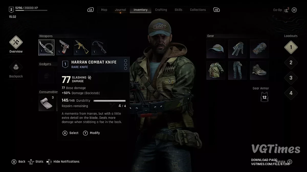 Dying Light: The Beast — Відкриття слотів для зброї