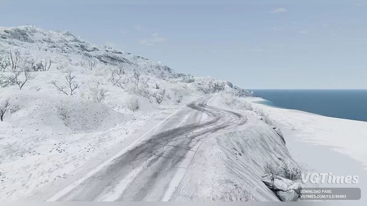 BeamNG.drive — Маленький острів сніговий v1.1 (0.36.x)