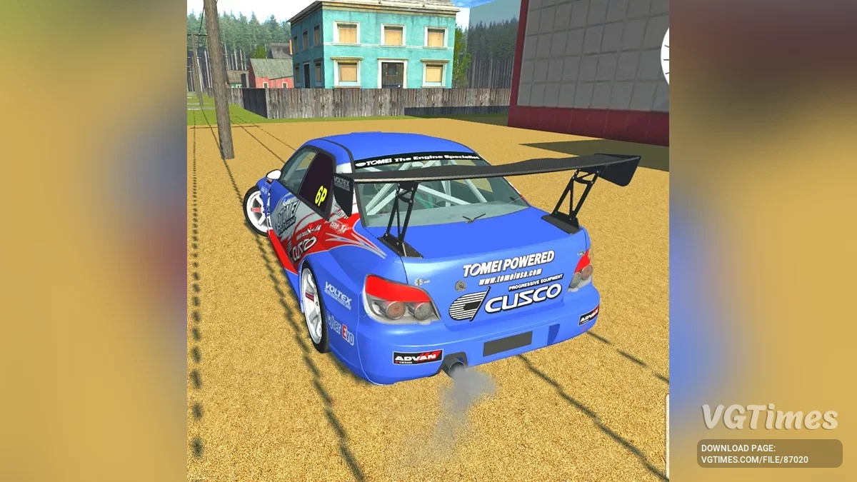Simple Car Crash Physics Sim — Subaru Impreza WRX STI Tomei Cusco