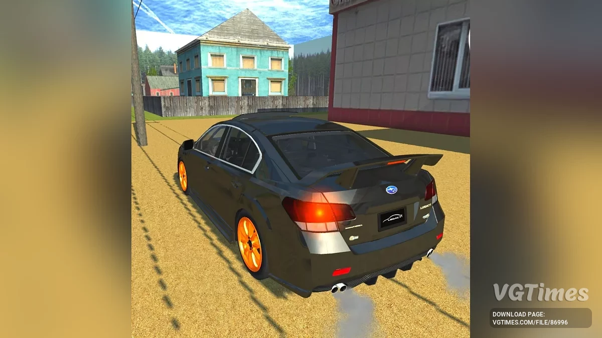 Simple Car Crash Physics Sim — Subaru Legacy (2010)