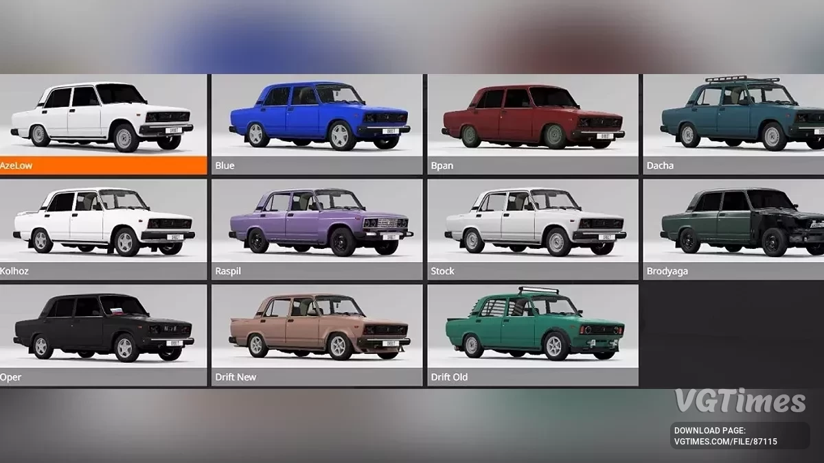 BeamNG.drive — VAZ 2105 v2.09 (0.36.x)