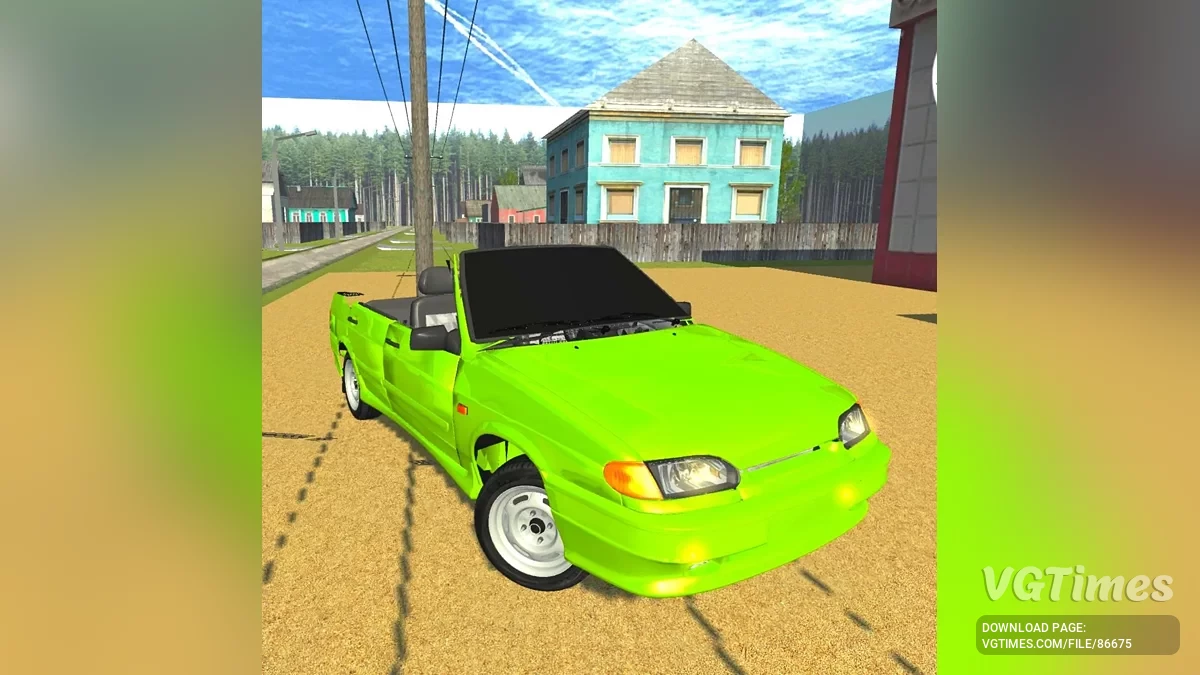 Simple Car Crash Physics Sim — ВАЗ 2114 кабріолет