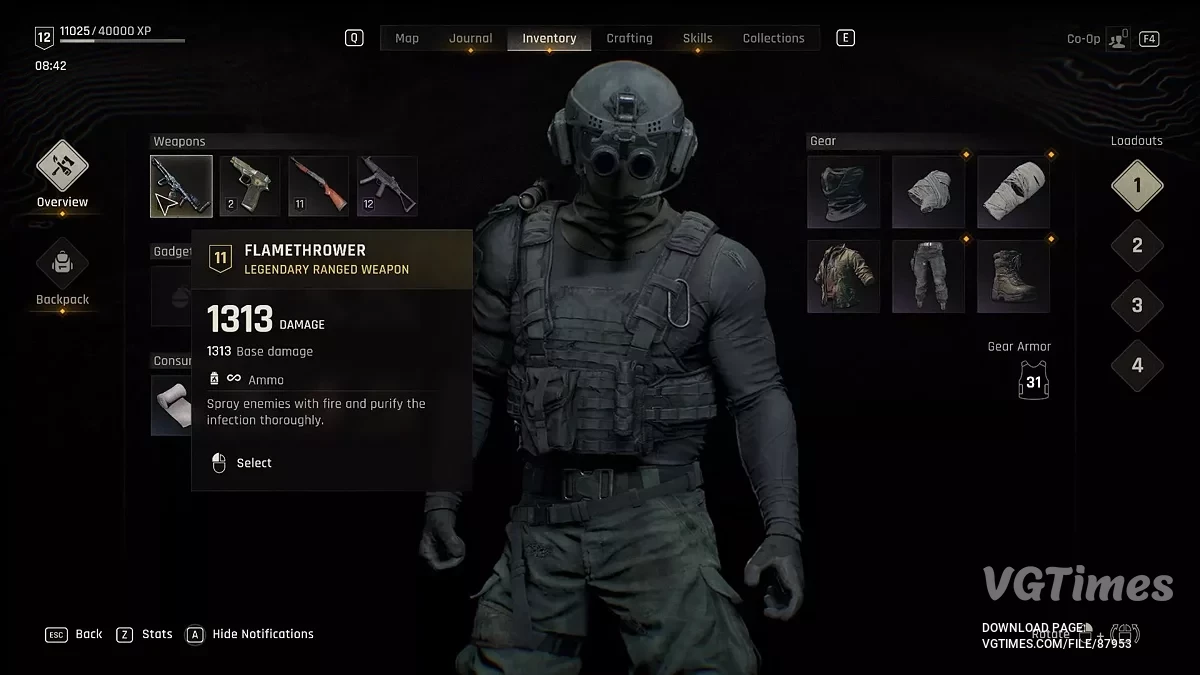 Dying Light: The Beast — Amunisi Tak Terbatas untuk Flamethrower