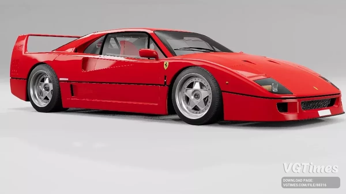 BeamNG.drive — 法拉利 F40 修复版 v4.10 (0.37.x)