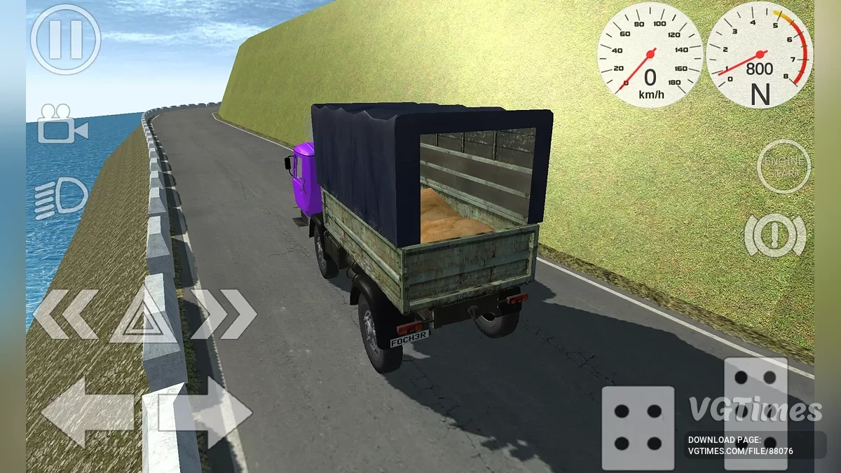 Simple Car Crash Physics Sim — Caminhão KAZ 4540