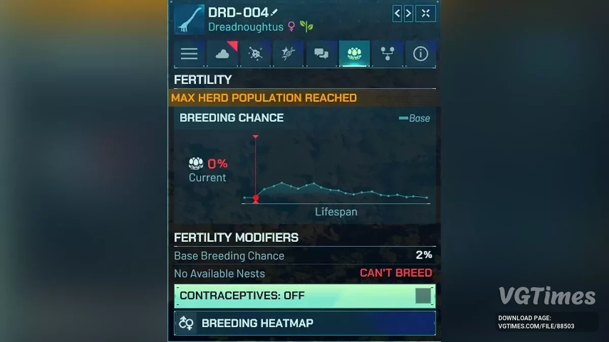 Jurassic World Evolution 3 — Контроль народжуваності