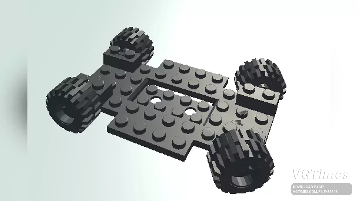 Not Simple Car Crash — Base de Carro Lego (Rodas Fixas)