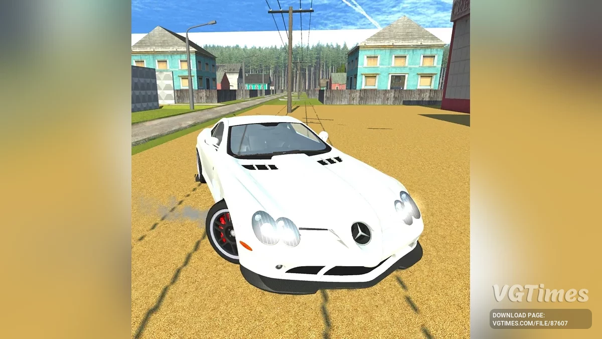 Simple Car Crash Physics Sim — Mercedes 722 SLR