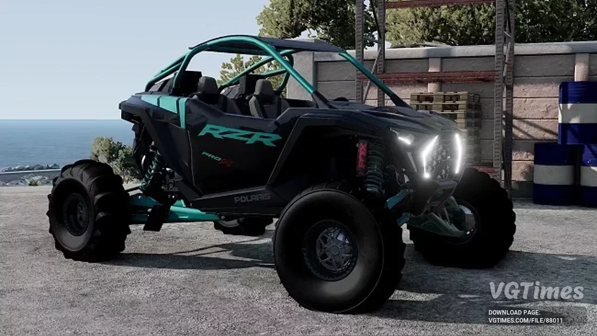 BeamNG.drive — Polaris Pro R RZR 2 Місця v1.0 (0.37.x)