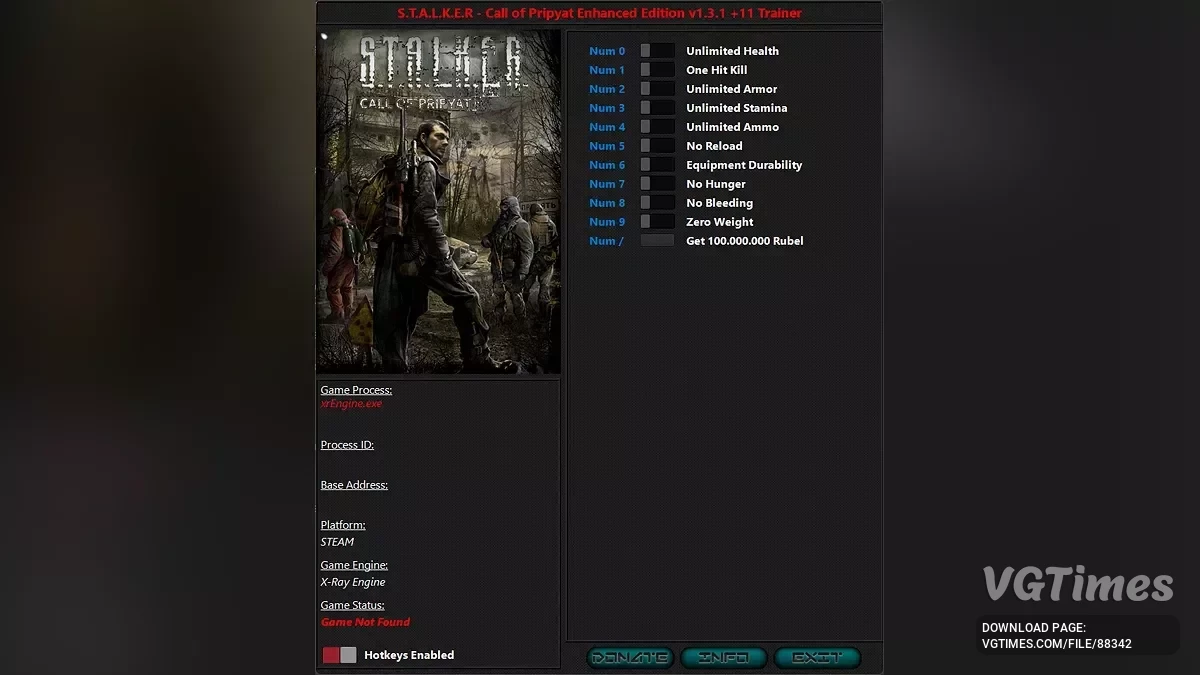 S.T.A.L.K.E.R.: Call of Prypiat - Enhanced Edition — Pelatih (+11) [1.3.1]