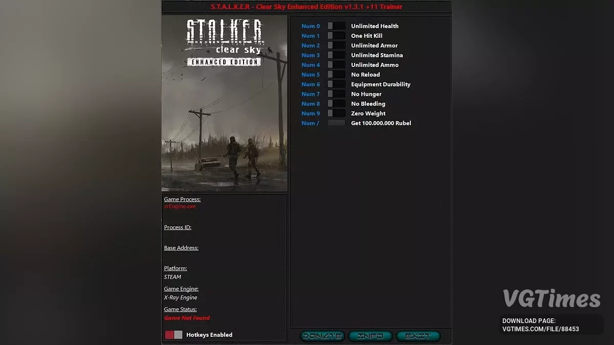 S.T.A.L.K.E.R.: Clear Sky - Enhanced Edition — Pelatih (+11) [1.3.1]