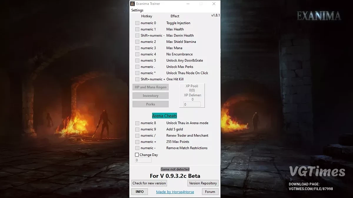 Exanima — Treinador (+19) [v0.9.3.2c Beta]