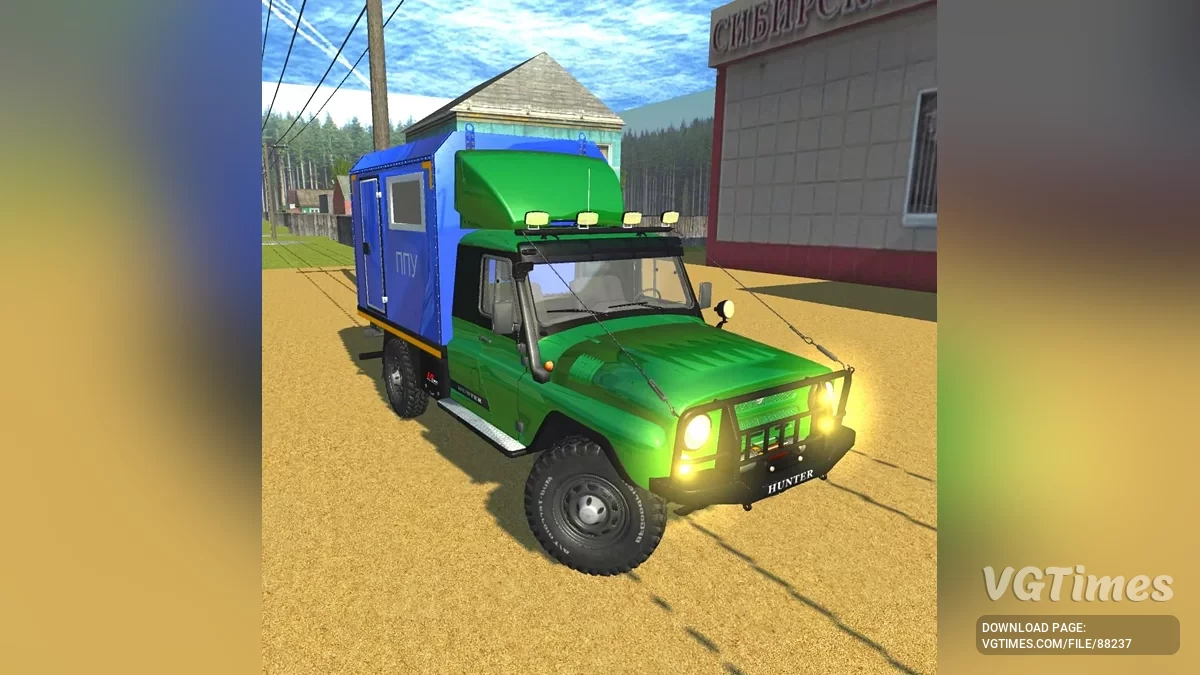 Simple Car Crash Physics Sim — UAZ-Hunter PPU