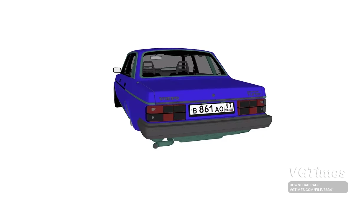 Simple Car Crash Physics Sim — Volvo 244 Turbo