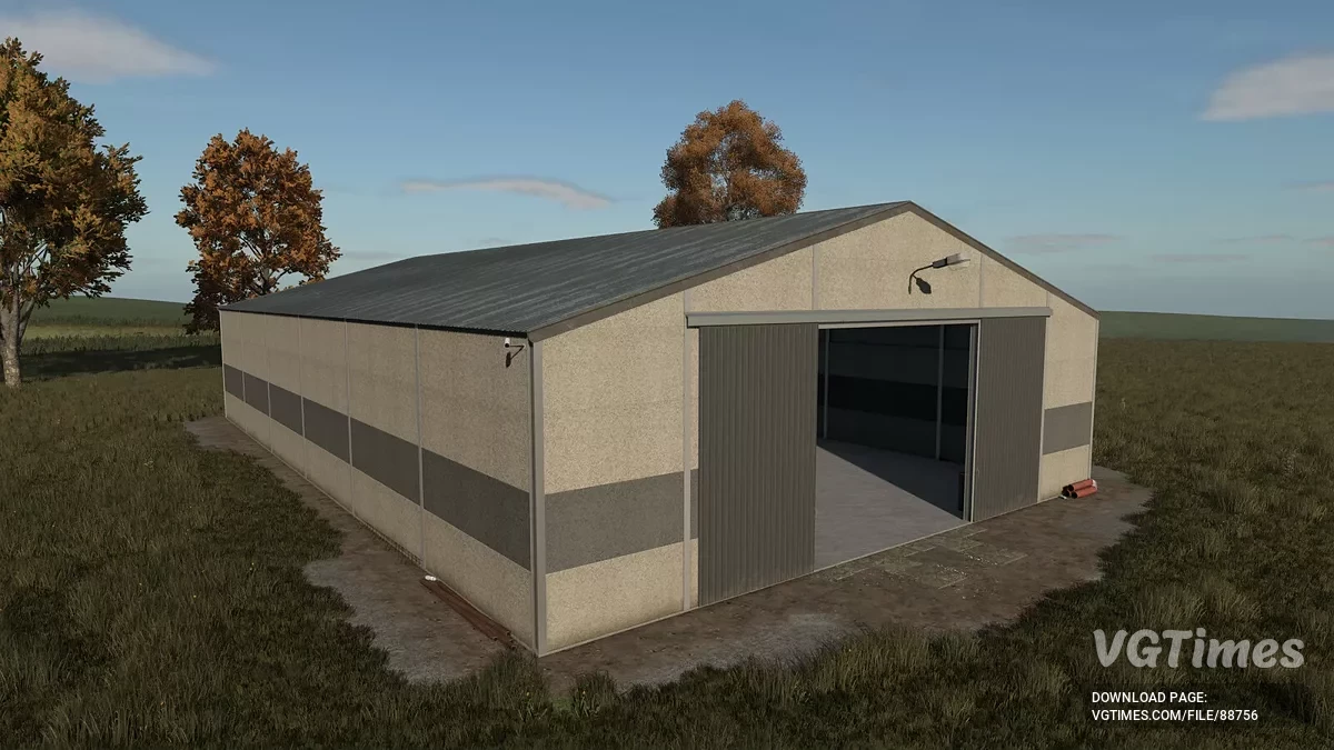 Farming Simulator 25 — Beton Panellerden Yapılmış Tahıl Hangarı