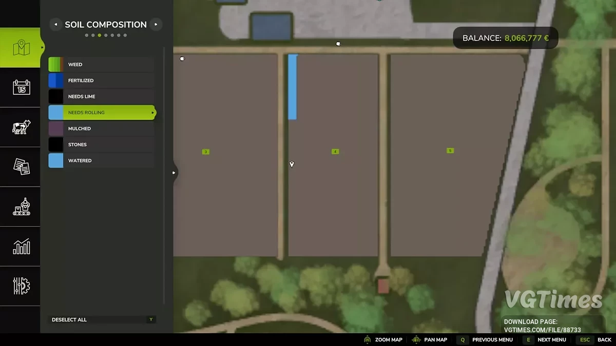 Farming Simulator 25 — Função de rolo para todos os semeadores