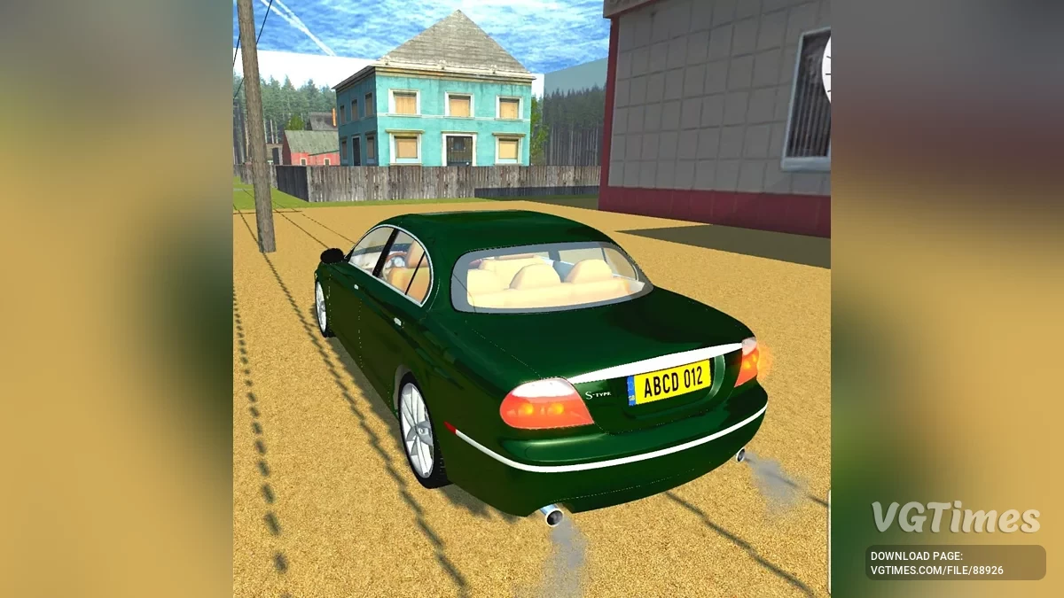 Simple Car Crash Physics Sim — Ягуар S Type R (2002-2008)