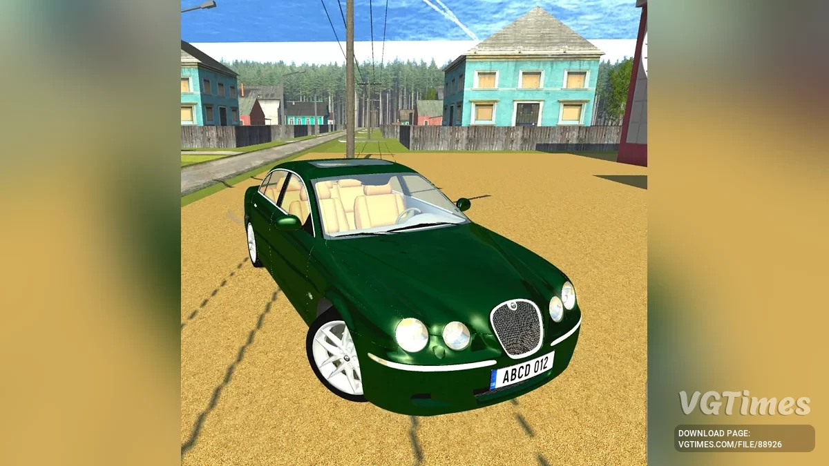 Simple Car Crash Physics Sim — Jaguar S Type R (2002-2008)